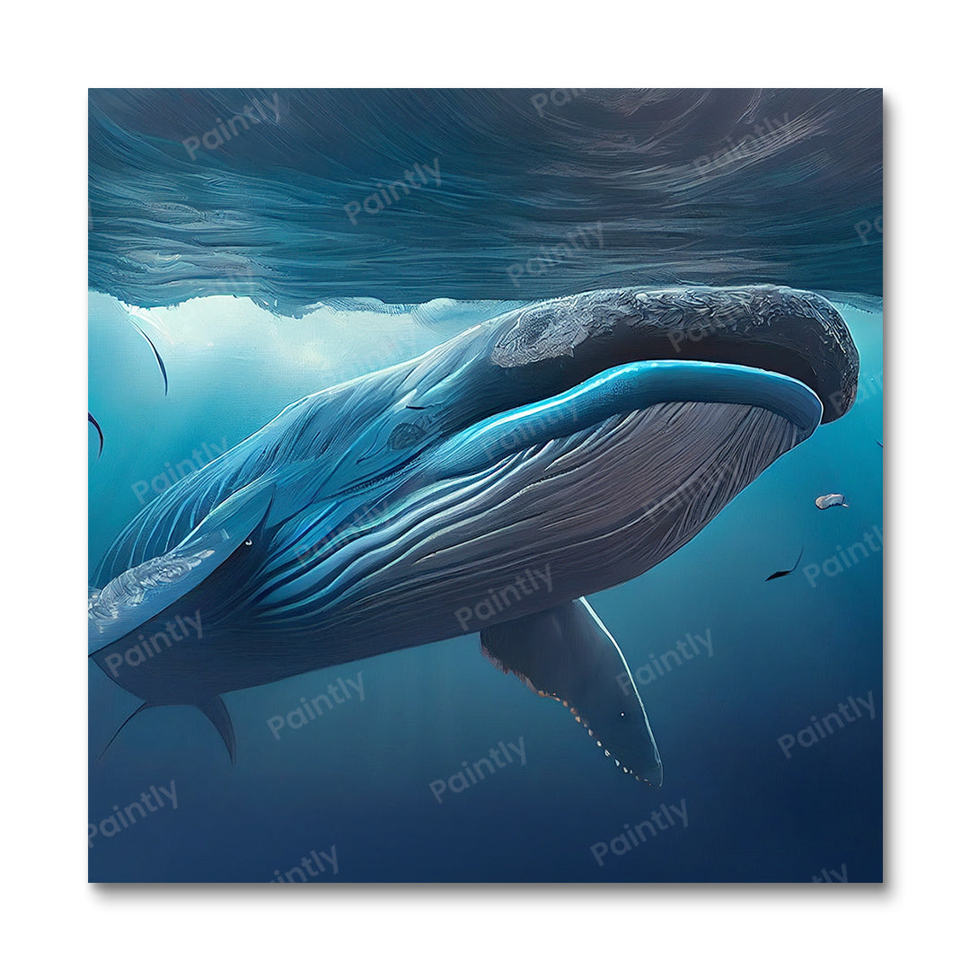 Majestic Blue Whale II (Diamond Painting) Diamond Painting kit