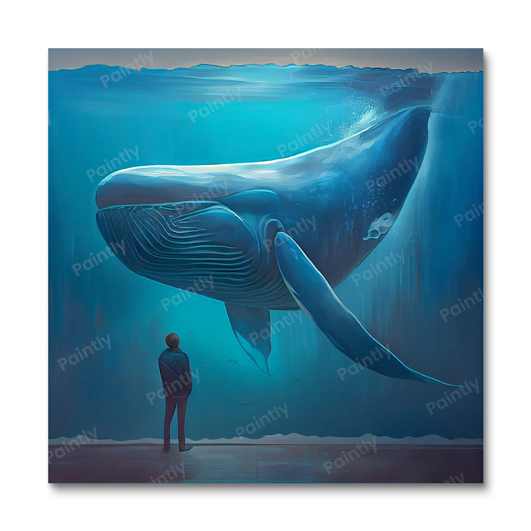 Majestic Blue Whale I (Diamond Painting) Diamond Painting kit