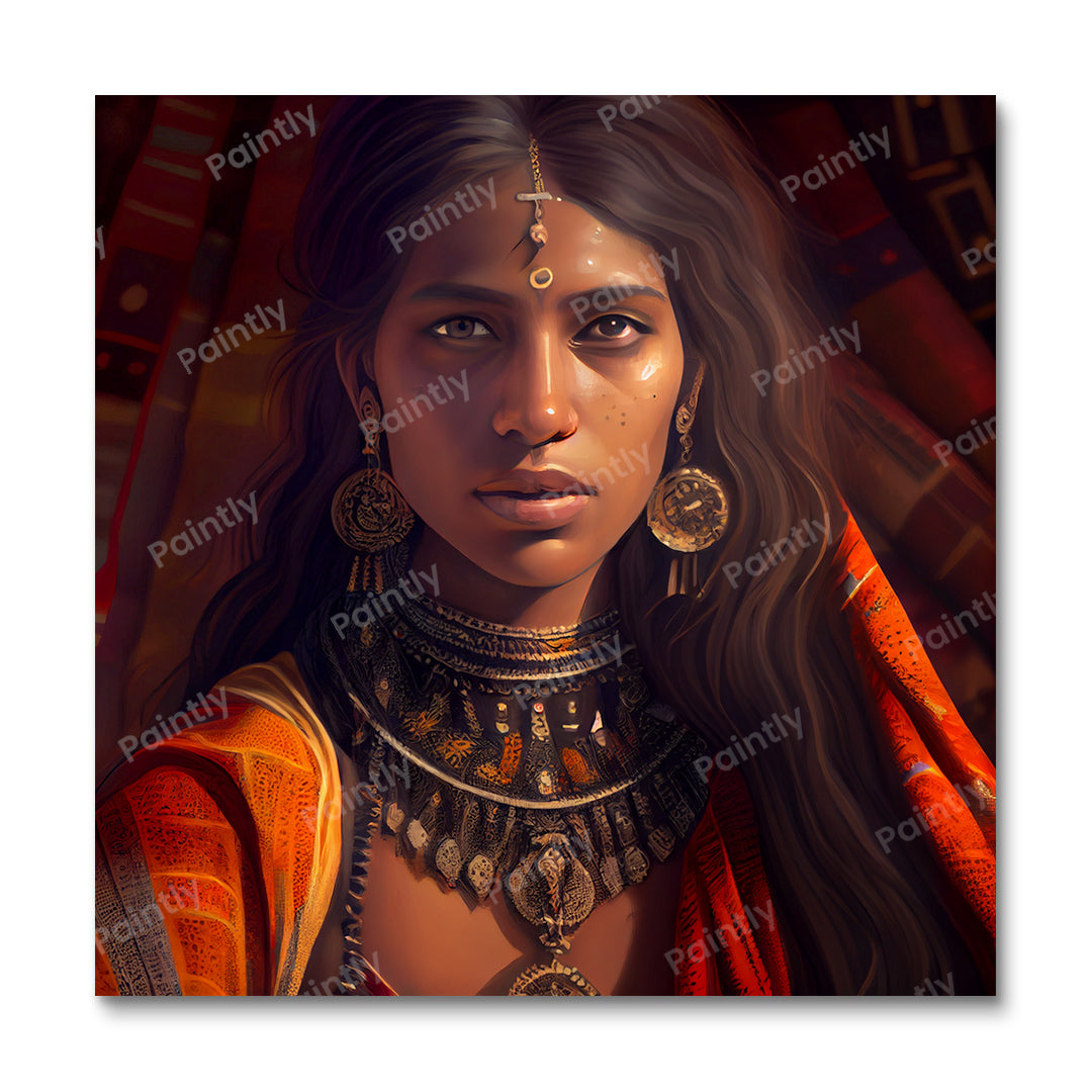 Indian Beauty (Diamond Painting) Diamond Painting kit