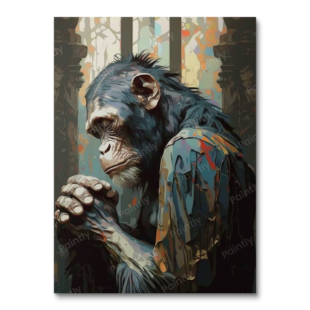 Holy Chimp II (Diamond Painting) Diamond Painting kit
