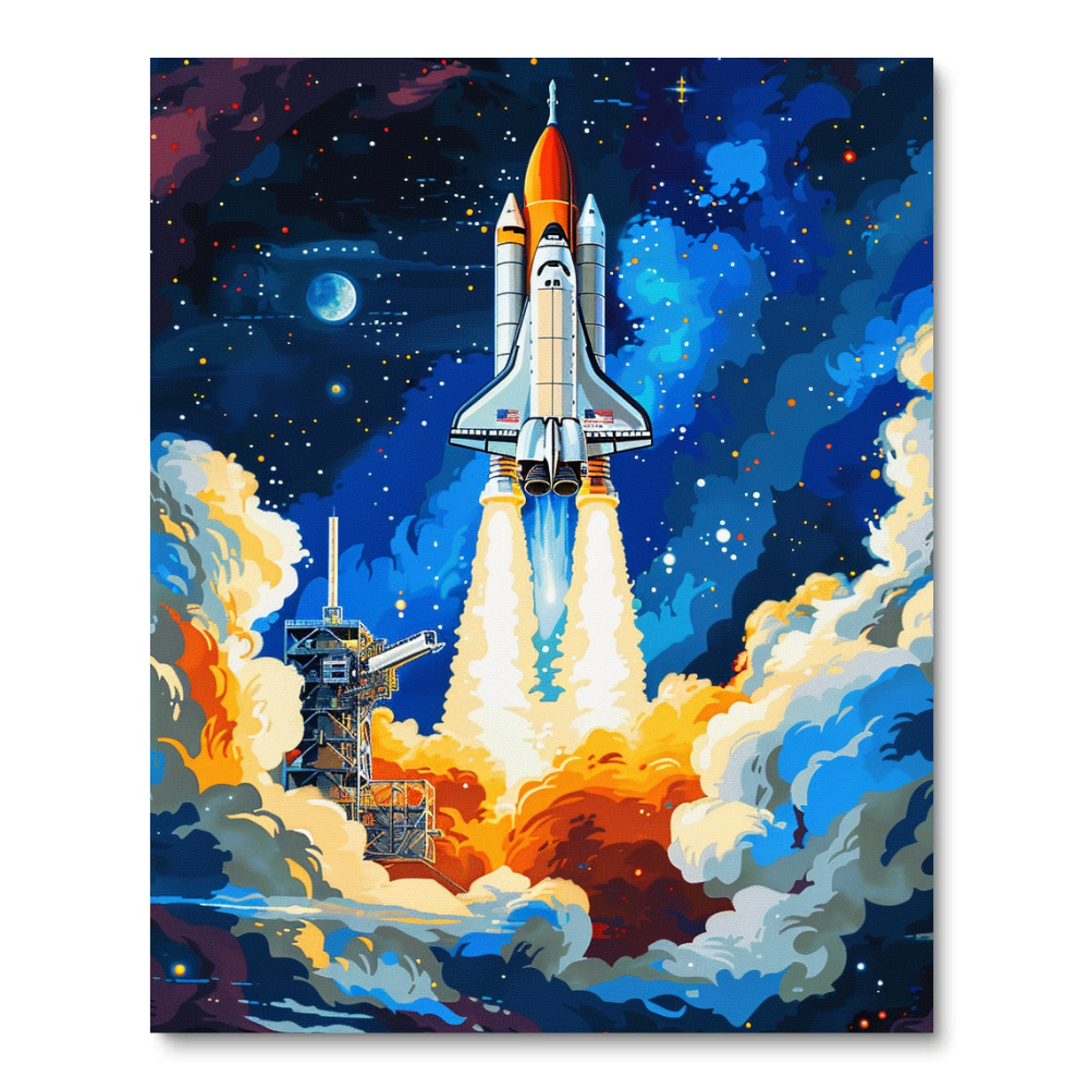 Interstellar Liftoff Scene (Diamond Painting) Diamond Painting kit