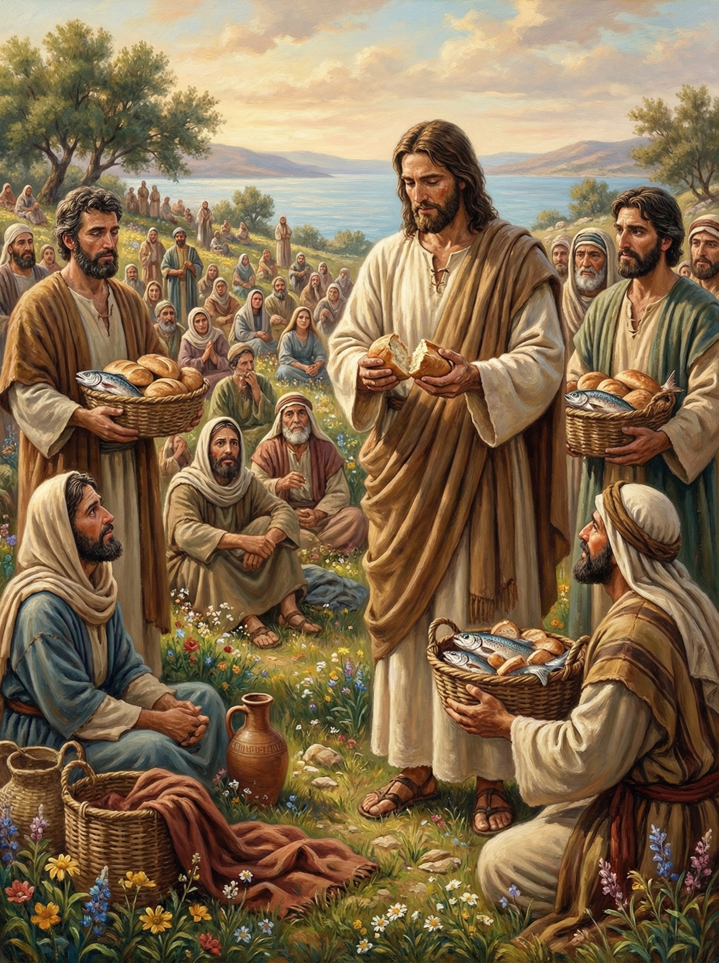 Jesus Feeding of the 5,000 (Diamond Painting) Diamond Painting kit