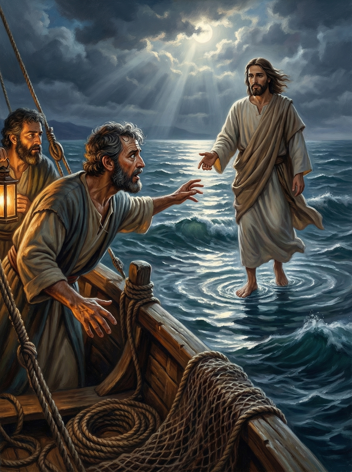 Jesus Walking on Water (Diamond Painting)