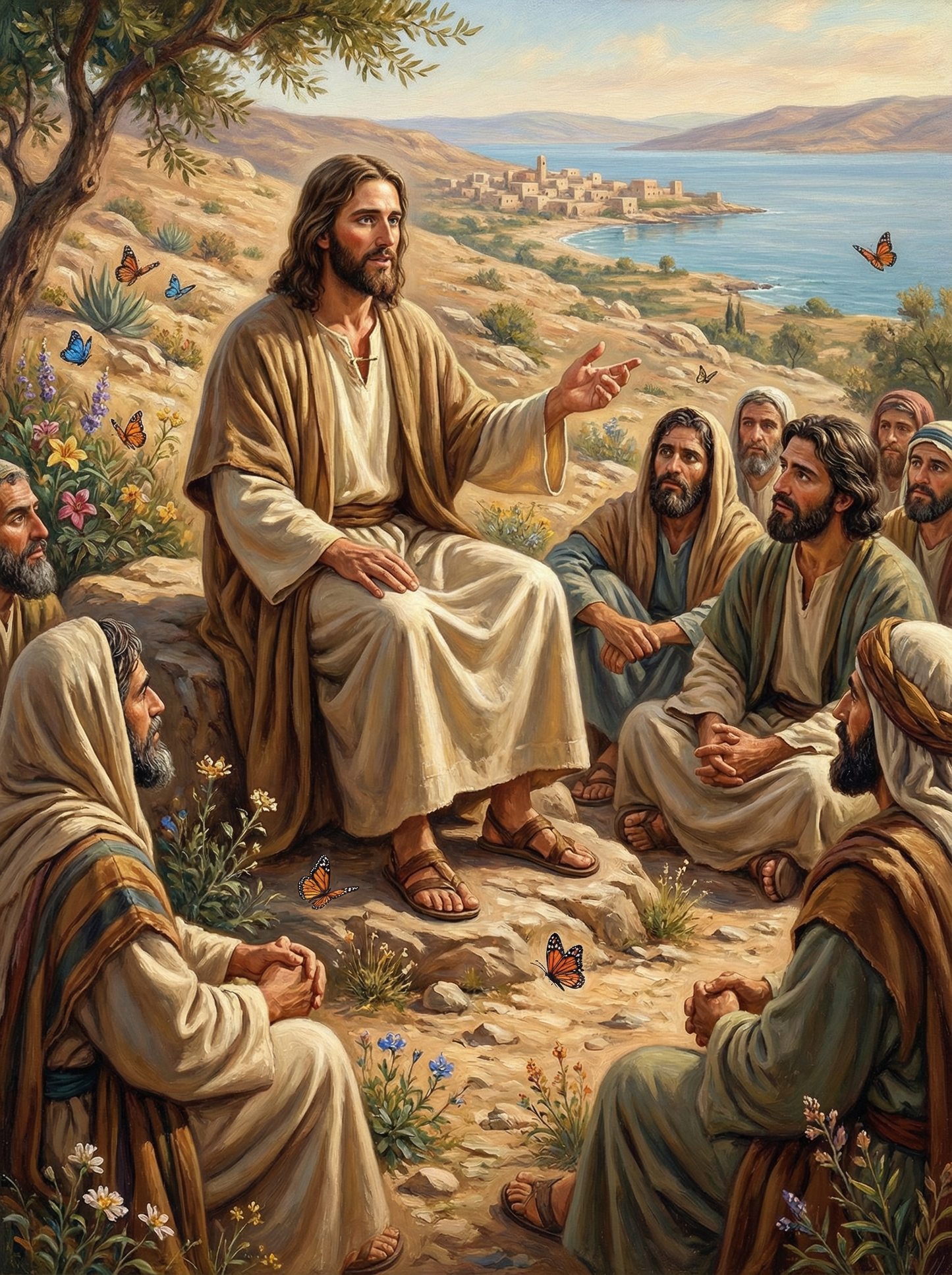 Jesus' Sermon on the Mount (Diamond Painting)