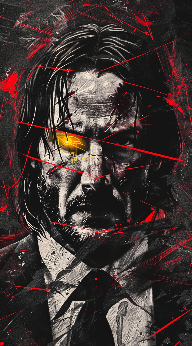 John Wick Abstract (Diamond Painting) Diamond Painting kit