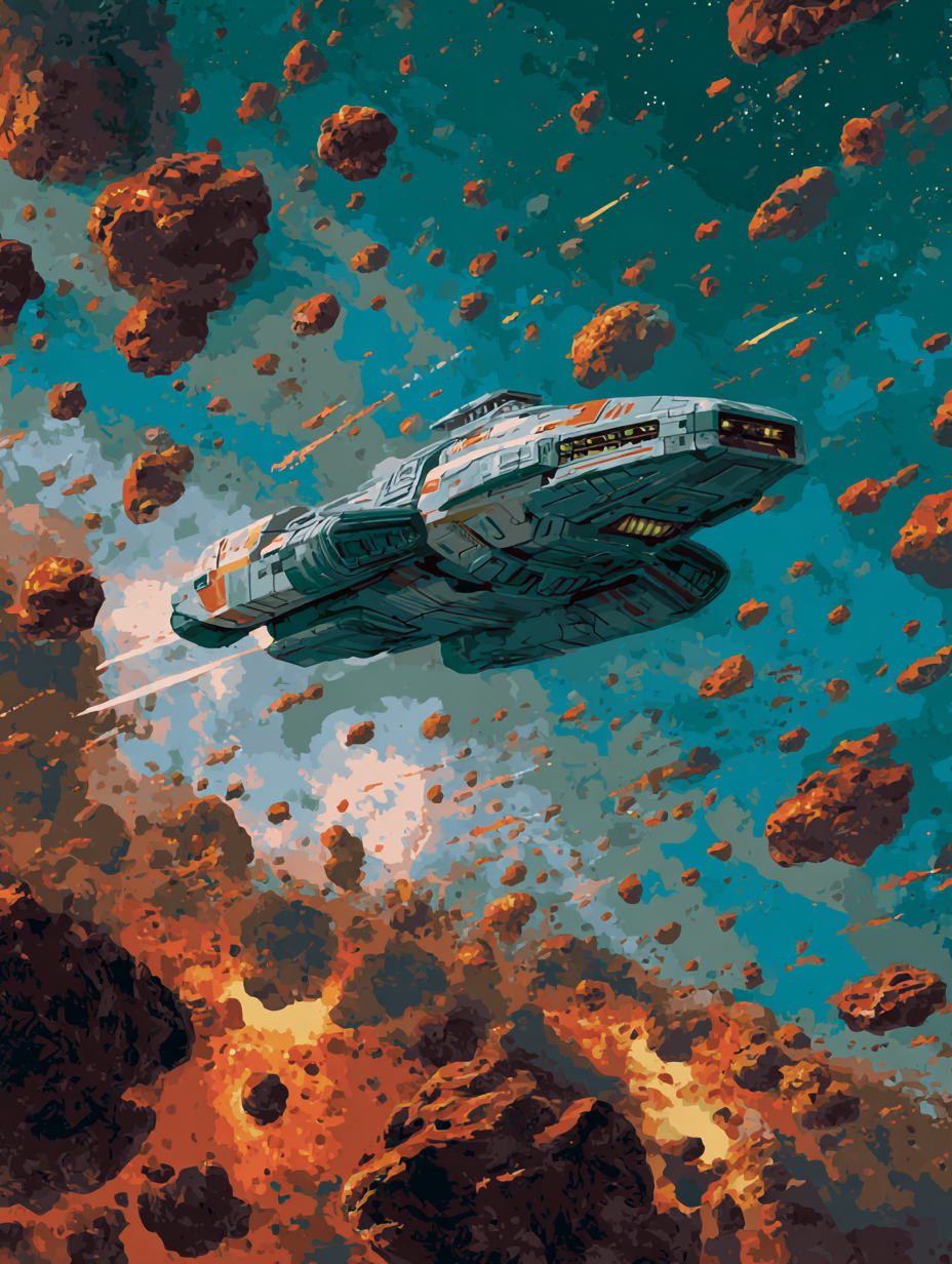 Journey Through Asteroids (Diamond Painting) Diamond Painting kit