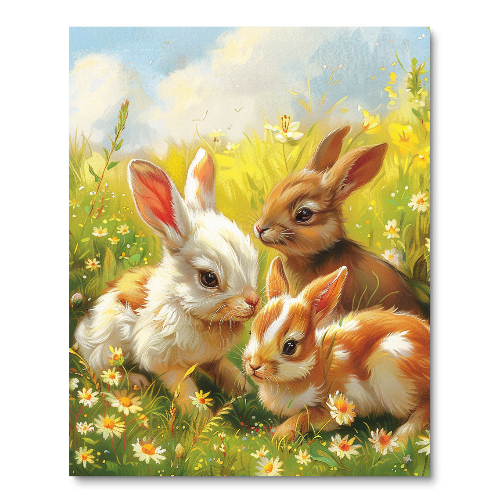 Joyful Bunnies (Diamond Painting) Diamond Painting kit