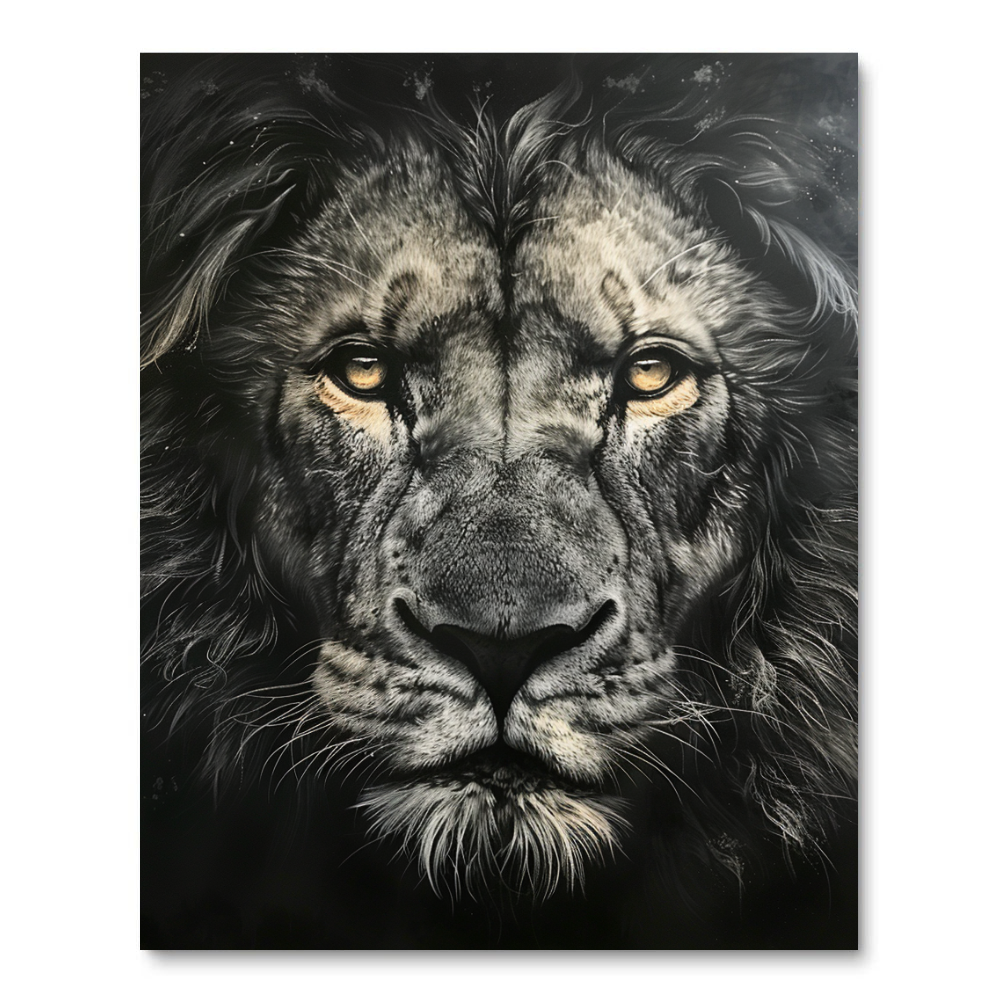 Lion's Piercing Gaze I (Diamond Painting) Diamond Painting kit