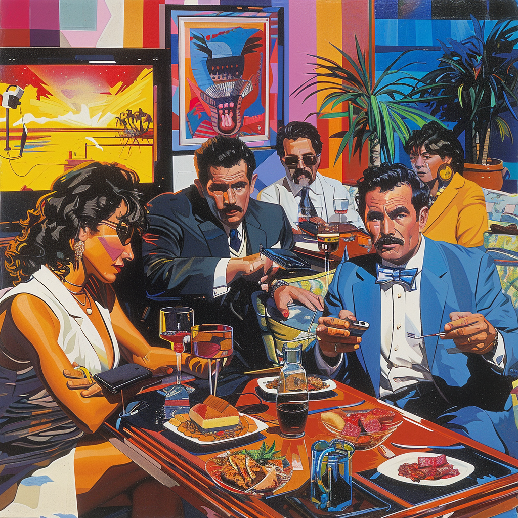 Miami Vice Dinner (Diamond Painting) Diamond Painting kit