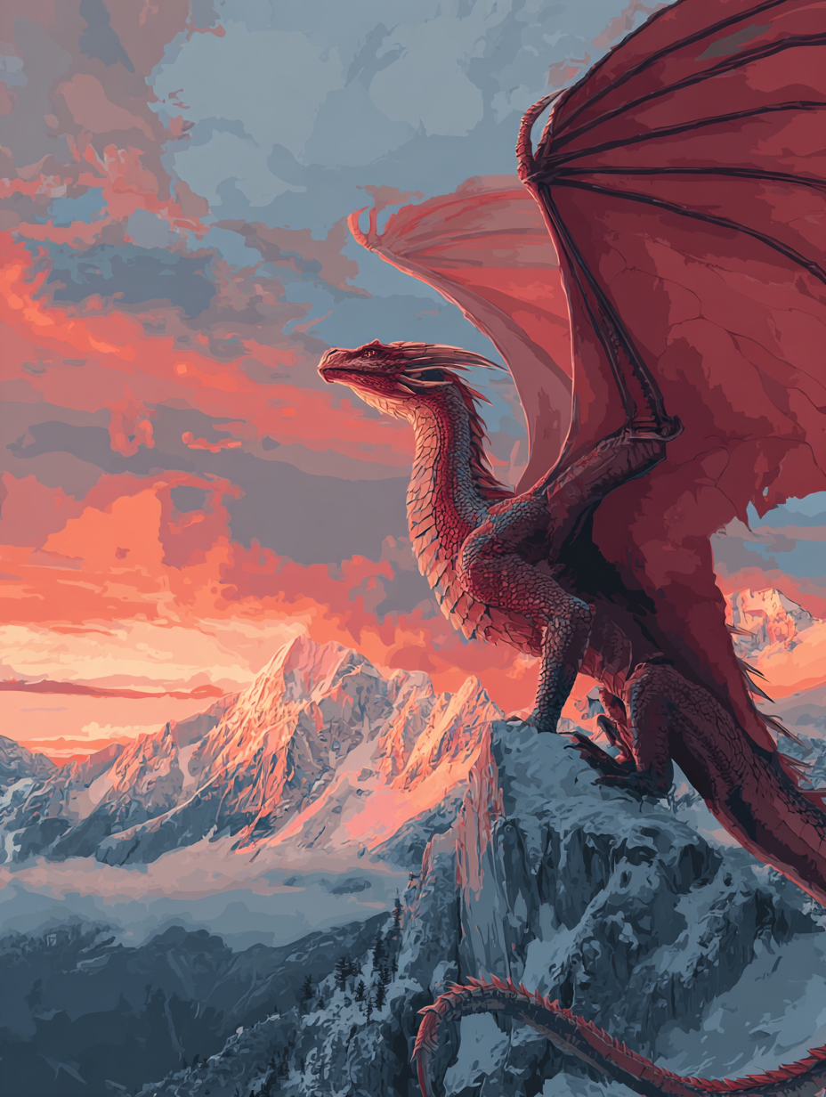 Mountain Dragon (Diamond Painting) Diamond Painting kit