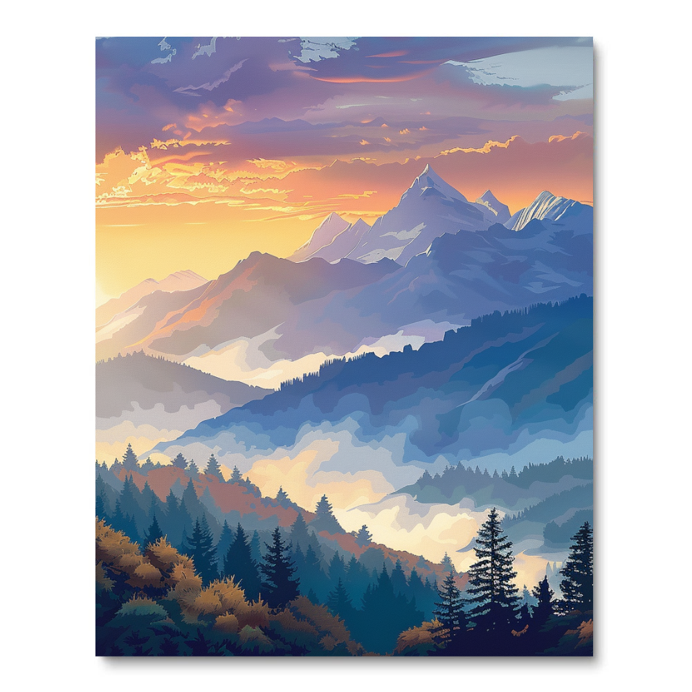 Mountain View II (Diamond Painting) Diamond Painting kit