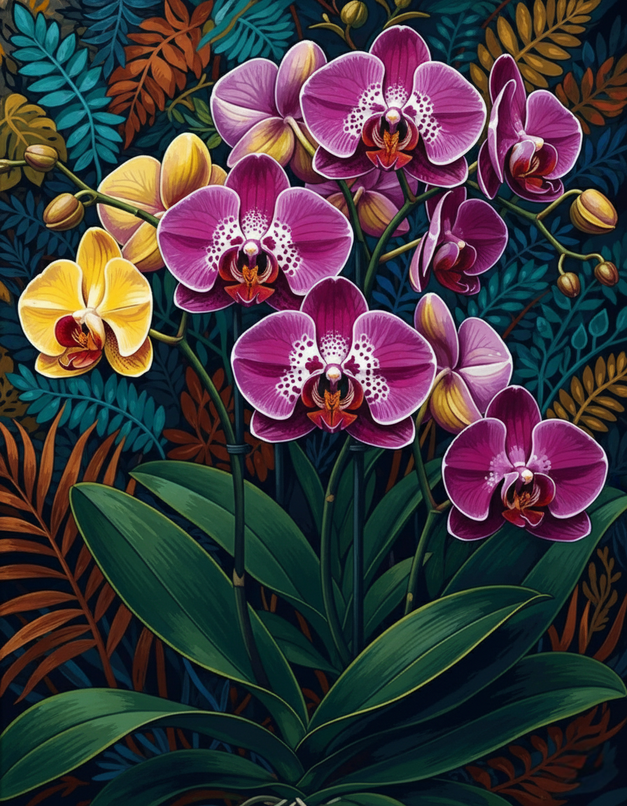 Orchid Harmony (Diamond Painting) Diamond Painting kit