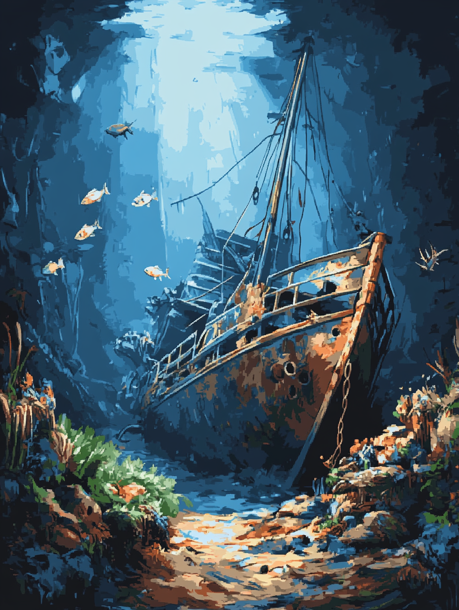 Ocean Graveyard (Diamond Painting) Diamond Painting kit