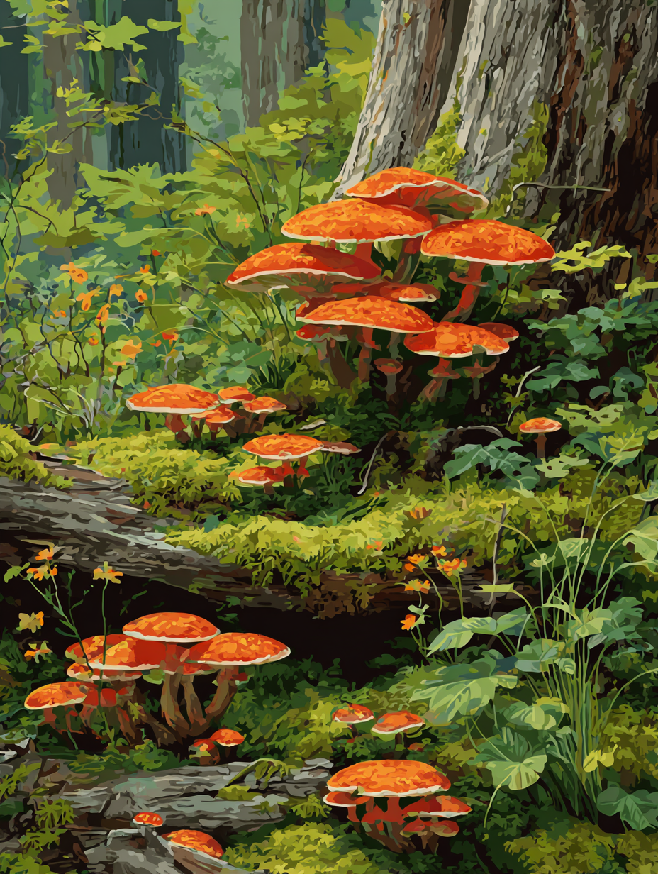 Orange Caps (Diamond Painting) Diamond Painting kit