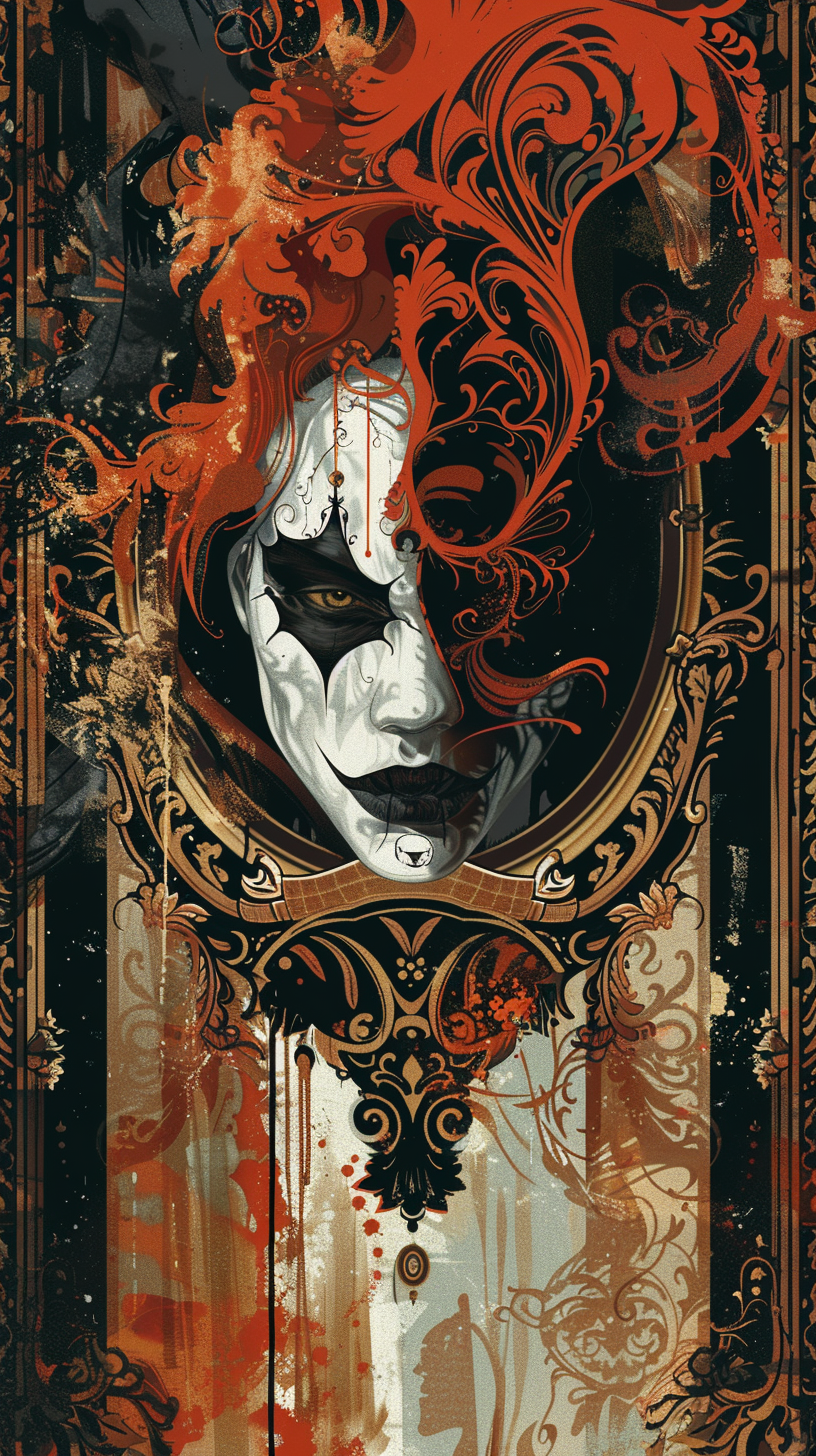 Ornate Clown Portrait (Diamond Painting) Diamond Painting kit