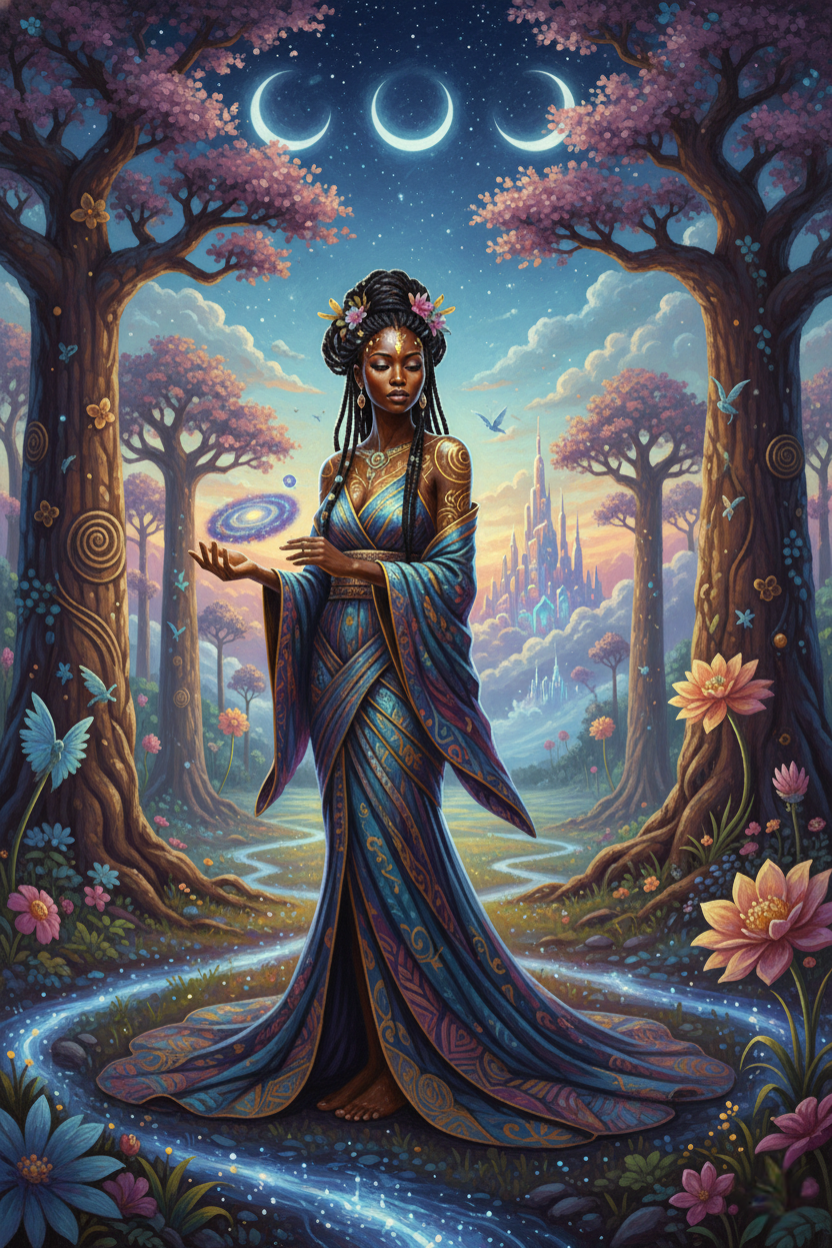 Goddess, Triple Moon Forest (Diamond Painting) Diamond Painting kit