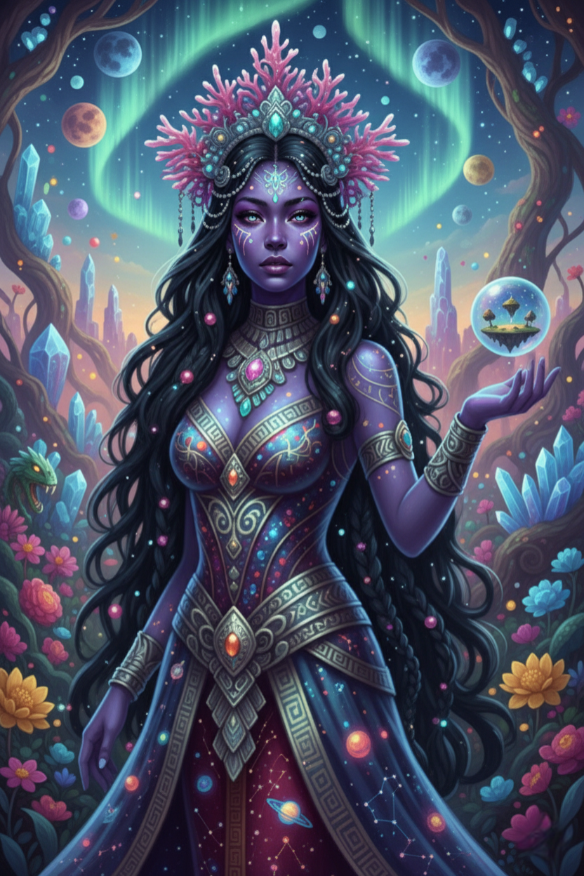 Star Queen, Planetary Forest (Diamond Painting) Diamond Painting kit