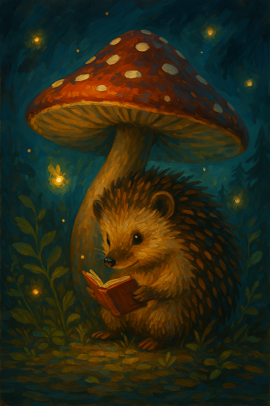 Hedgehog’s Storytime (Diamond Painting) Diamond Painting kit