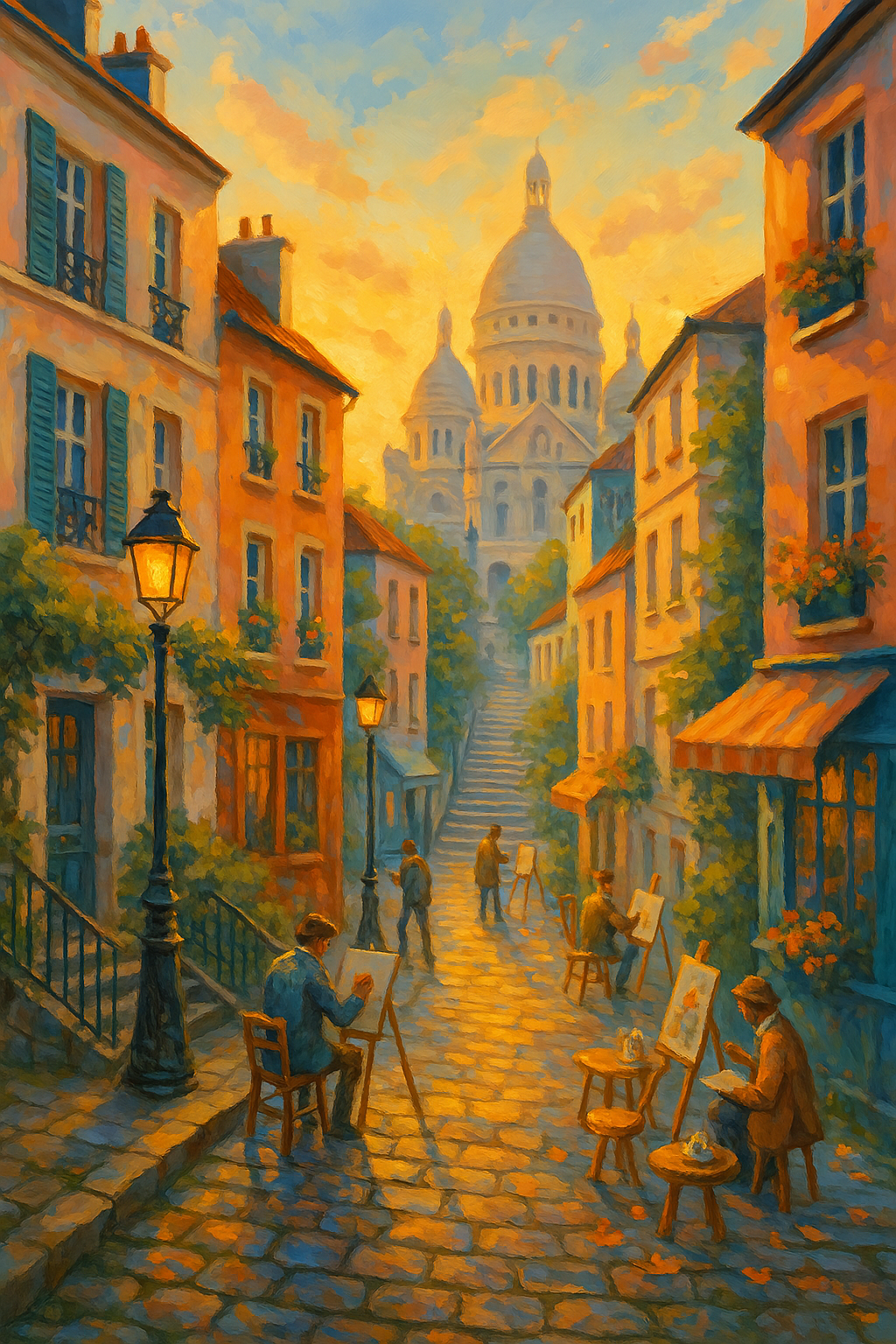 Montmartre Stairway (Diamond Painting) Diamond Painting kit