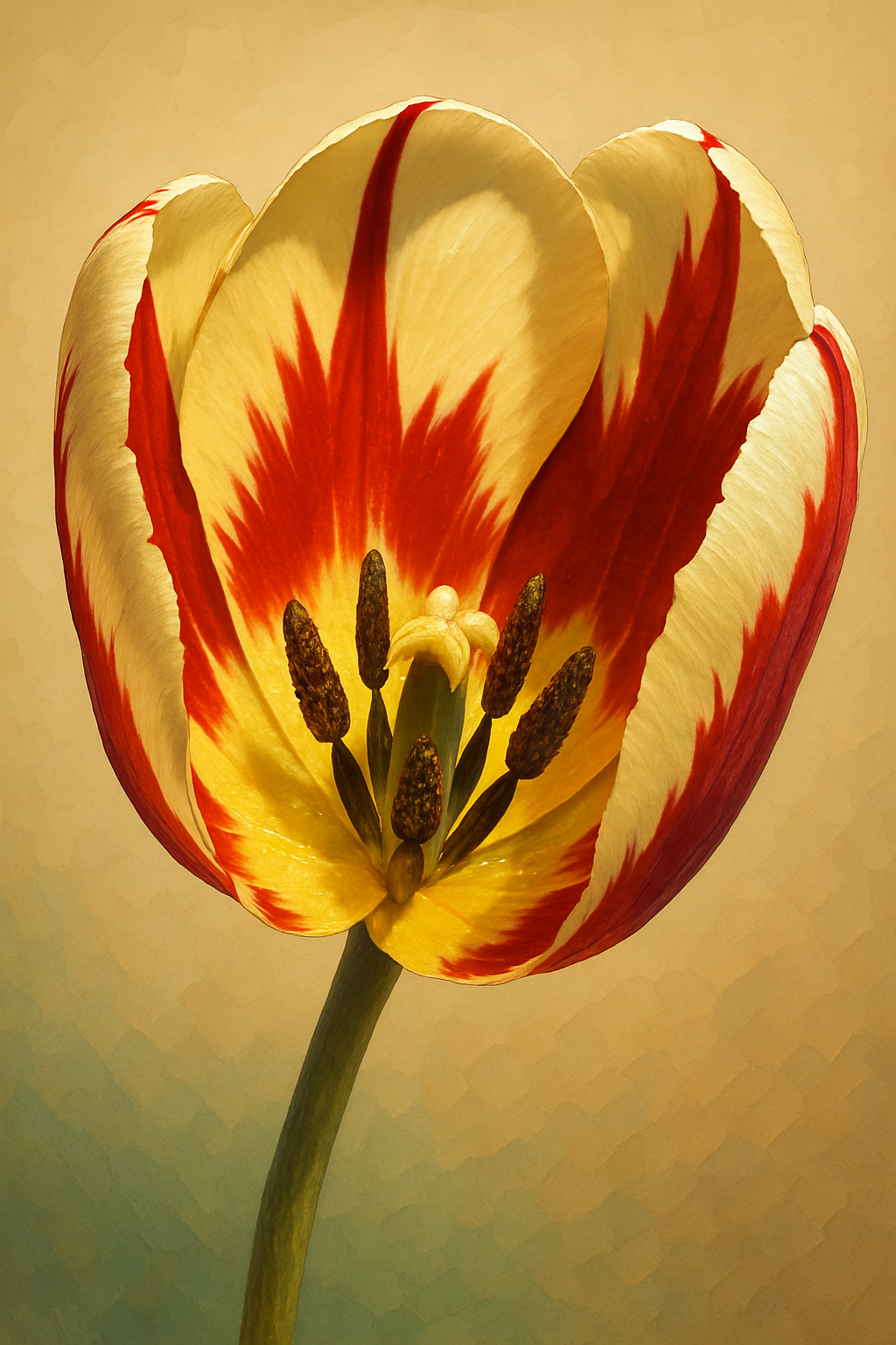 Flame-Edged Tulip (Diamond Painting) Diamond Painting kit