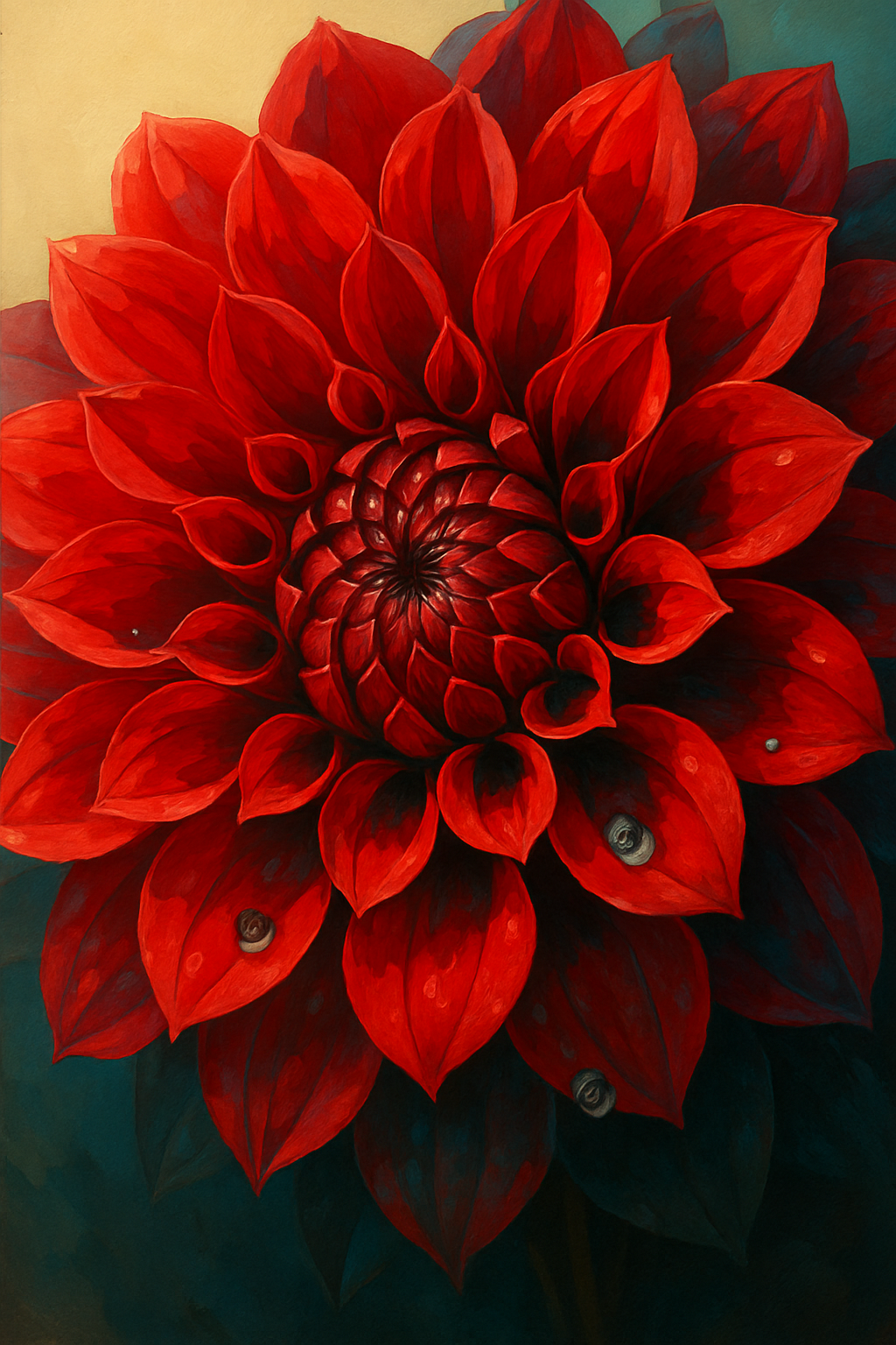 Ruby Dahlia Spiral (Diamond Painting) Diamond Painting kit