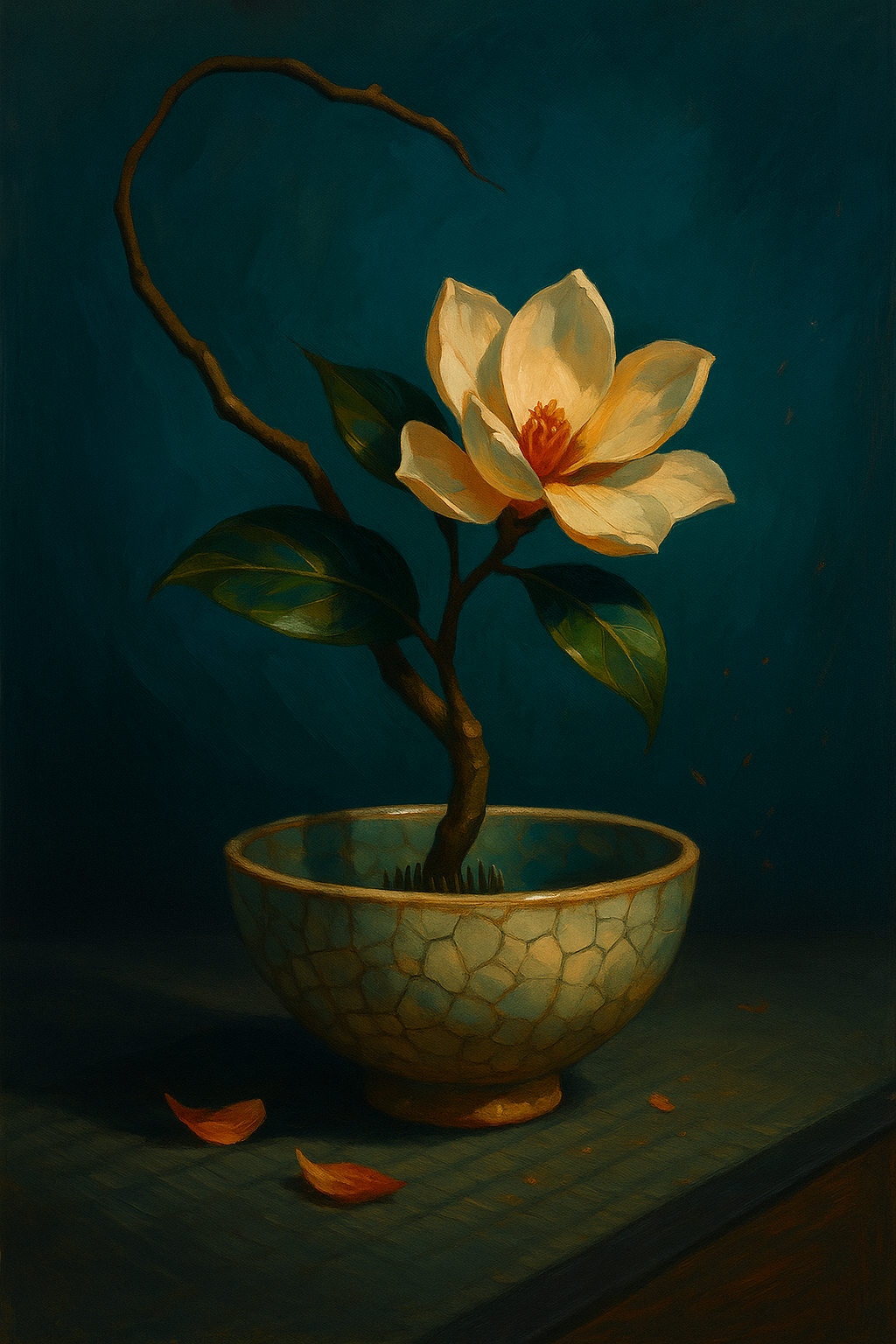 Magnolia Held in Stillness (Diamond Painting) Diamond Painting kit