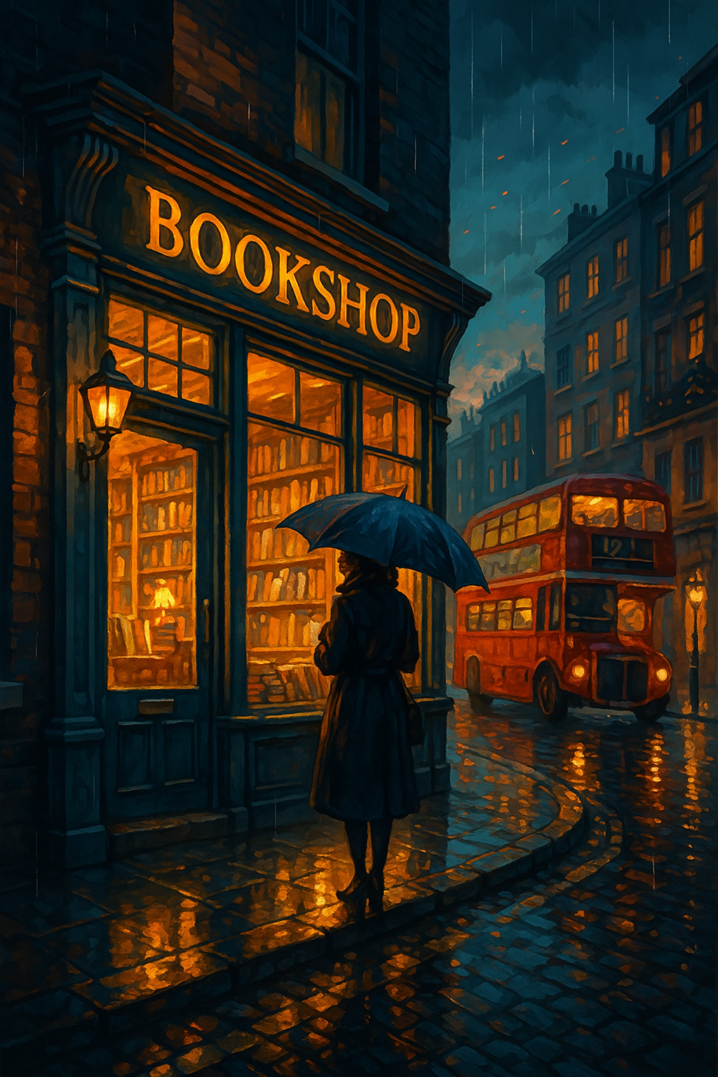 London Bookstore Glow (Diamond Painting) Diamond Painting kit