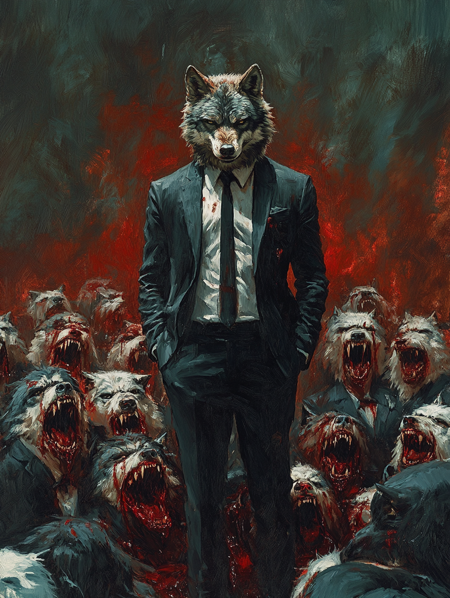 Wolf Boss, Bloody Hounds (Diamond Painting) Diamond Painting kit
