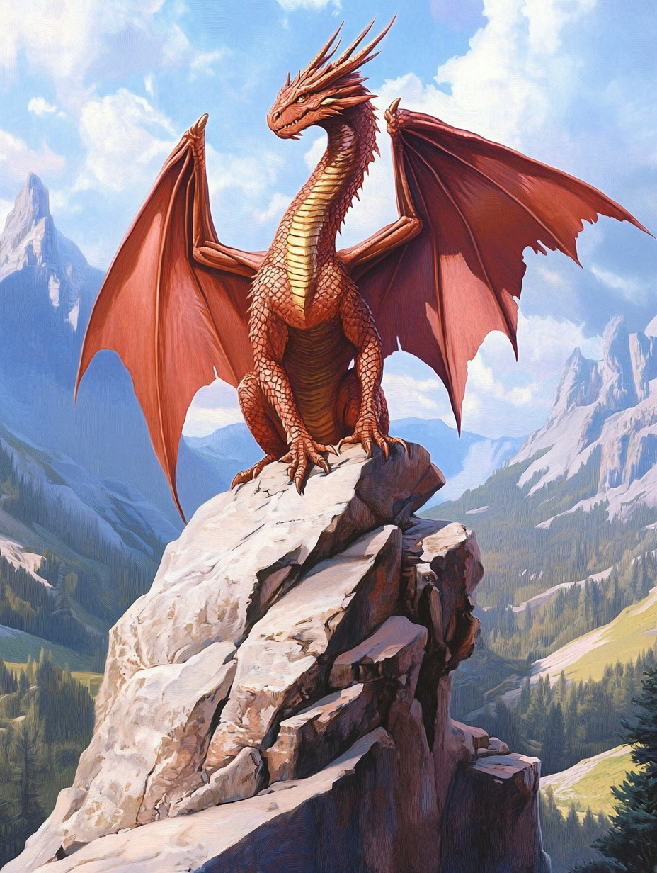 Dragon of the Peaks (Diamond Painting) Diamond Painting kit