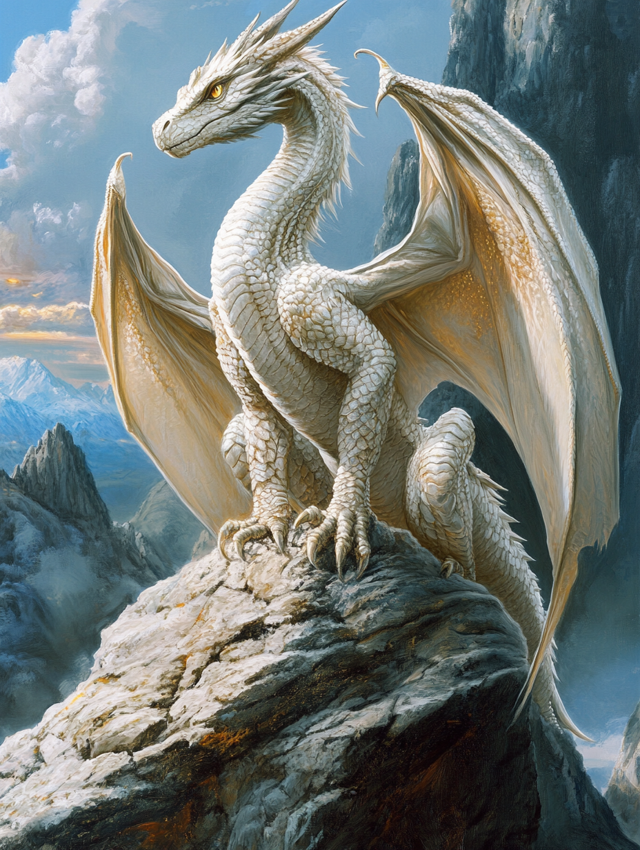 White Dragon Overwatch (Diamond Painting) Diamond Painting kit