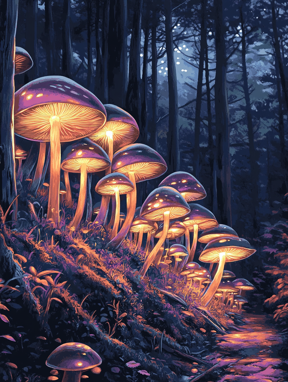 Enchanted Mushroom Path (Diamond Painting) Diamond Painting kit