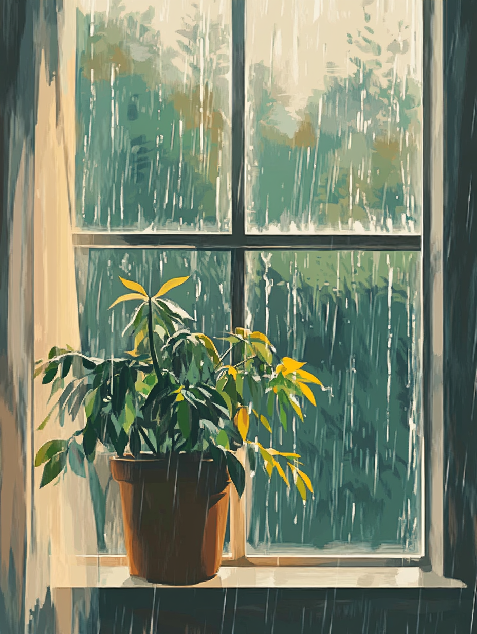 Rainy Day Companion (Diamond Painting) Diamond Painting kit