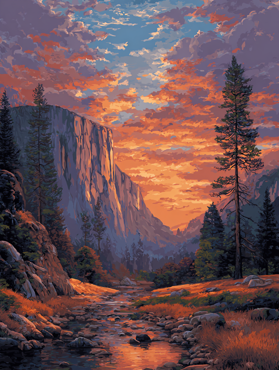 Red Sky Over Water (Diamond Painting) Diamond Painting kit