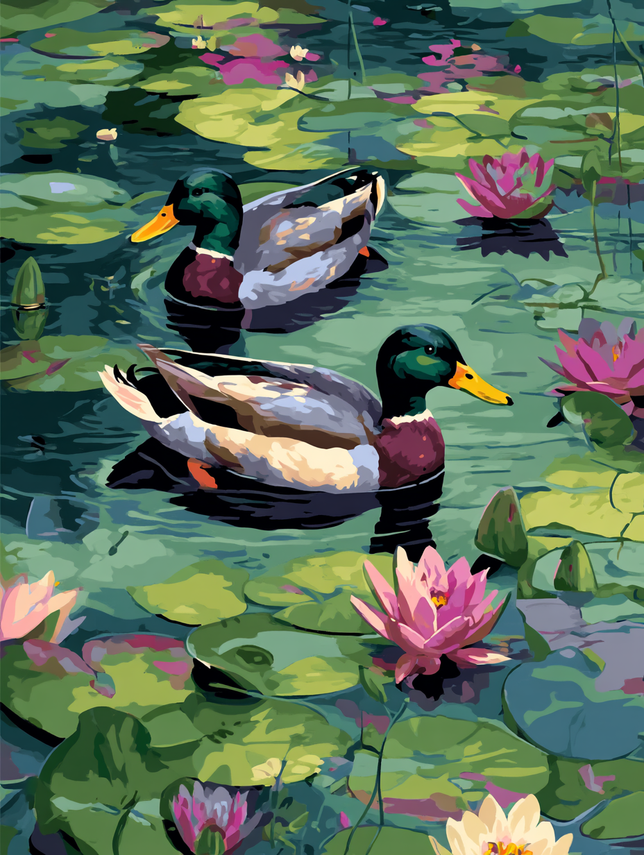 Reflections on the Pond (Diamond Painting) Diamond Painting kit