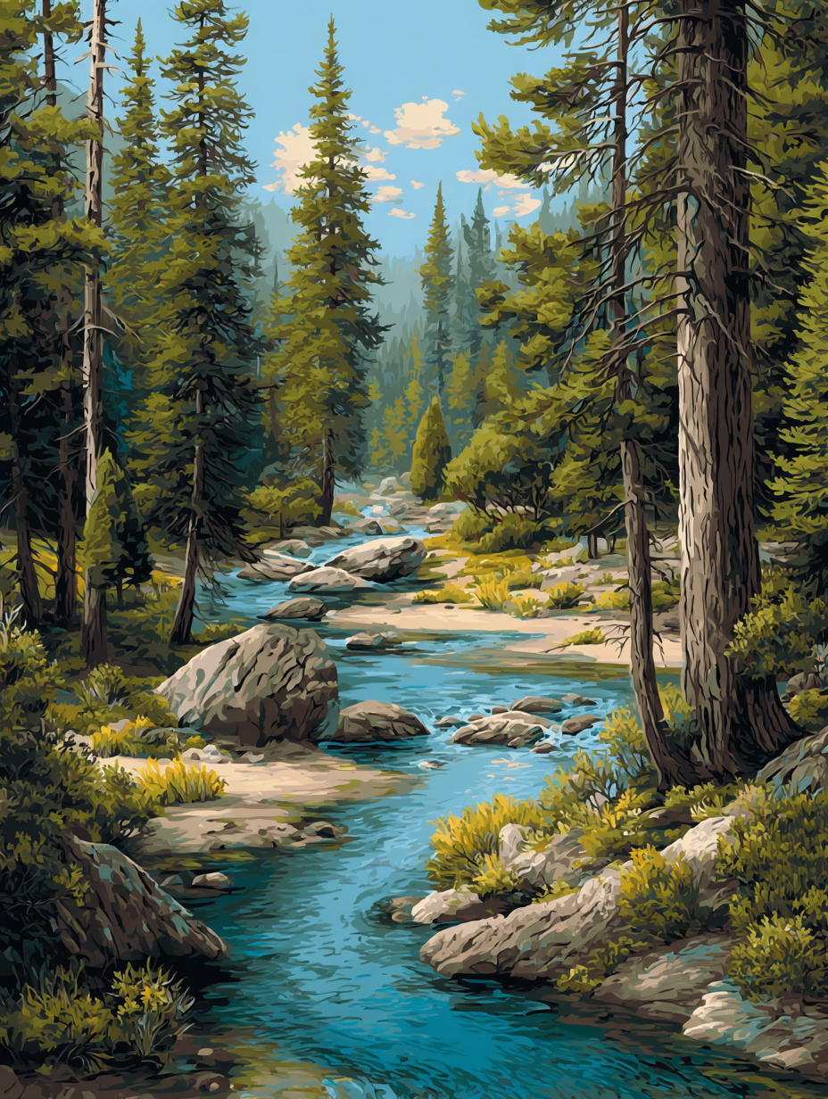 River of the Woods (Diamond Painting) Diamond Painting kit