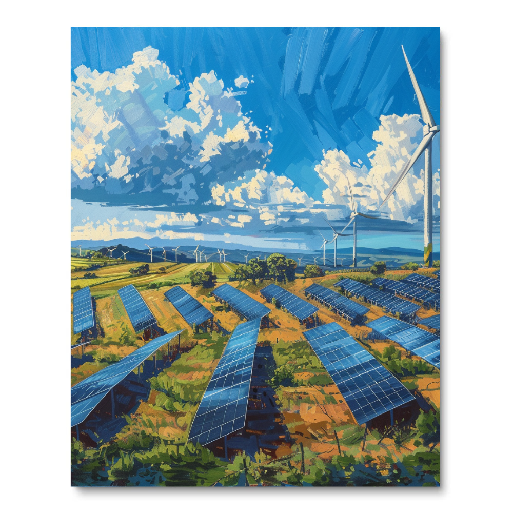 Solar Panel Paradise (Diamond Painting) Diamond Painting kit