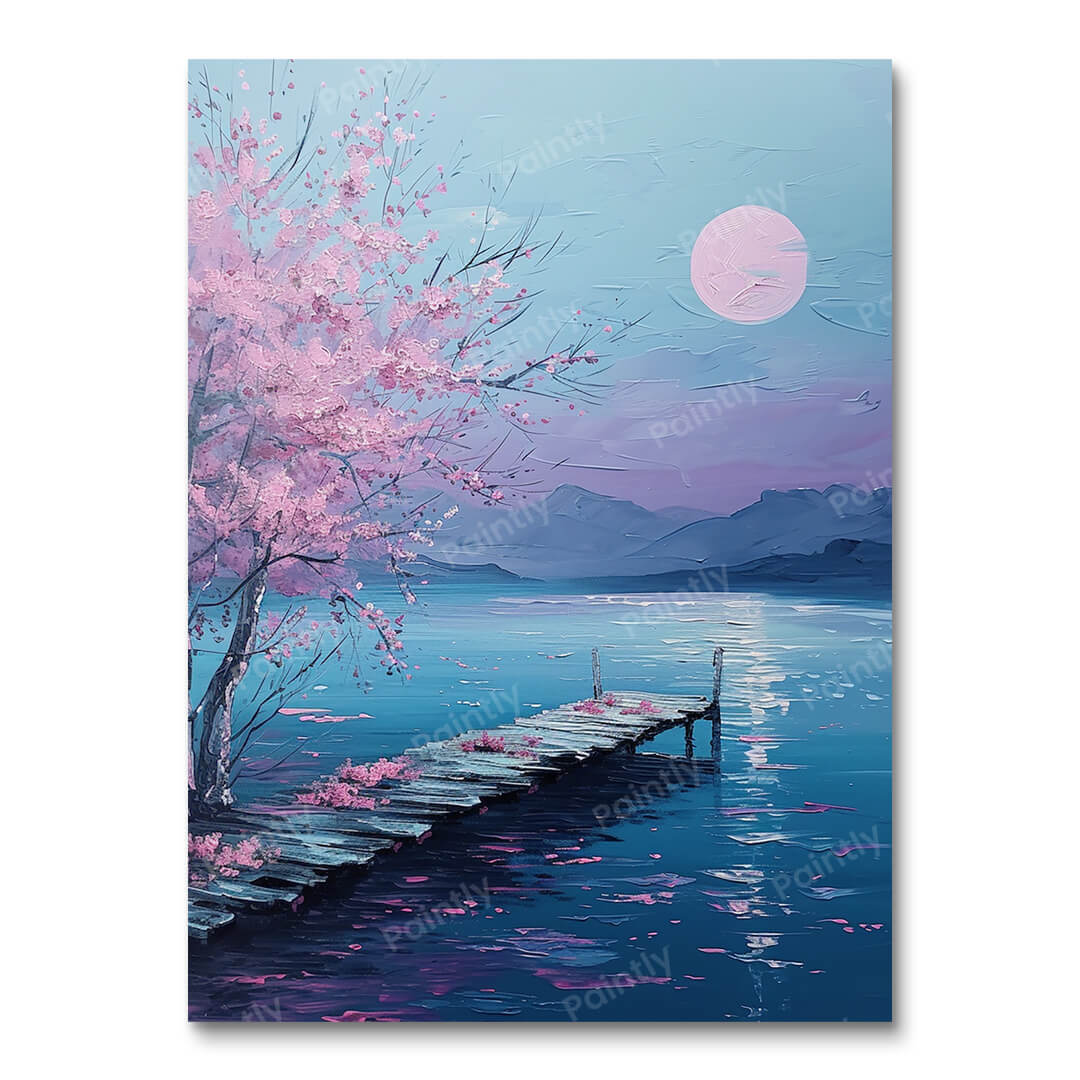 Starry Lakeside Blooms