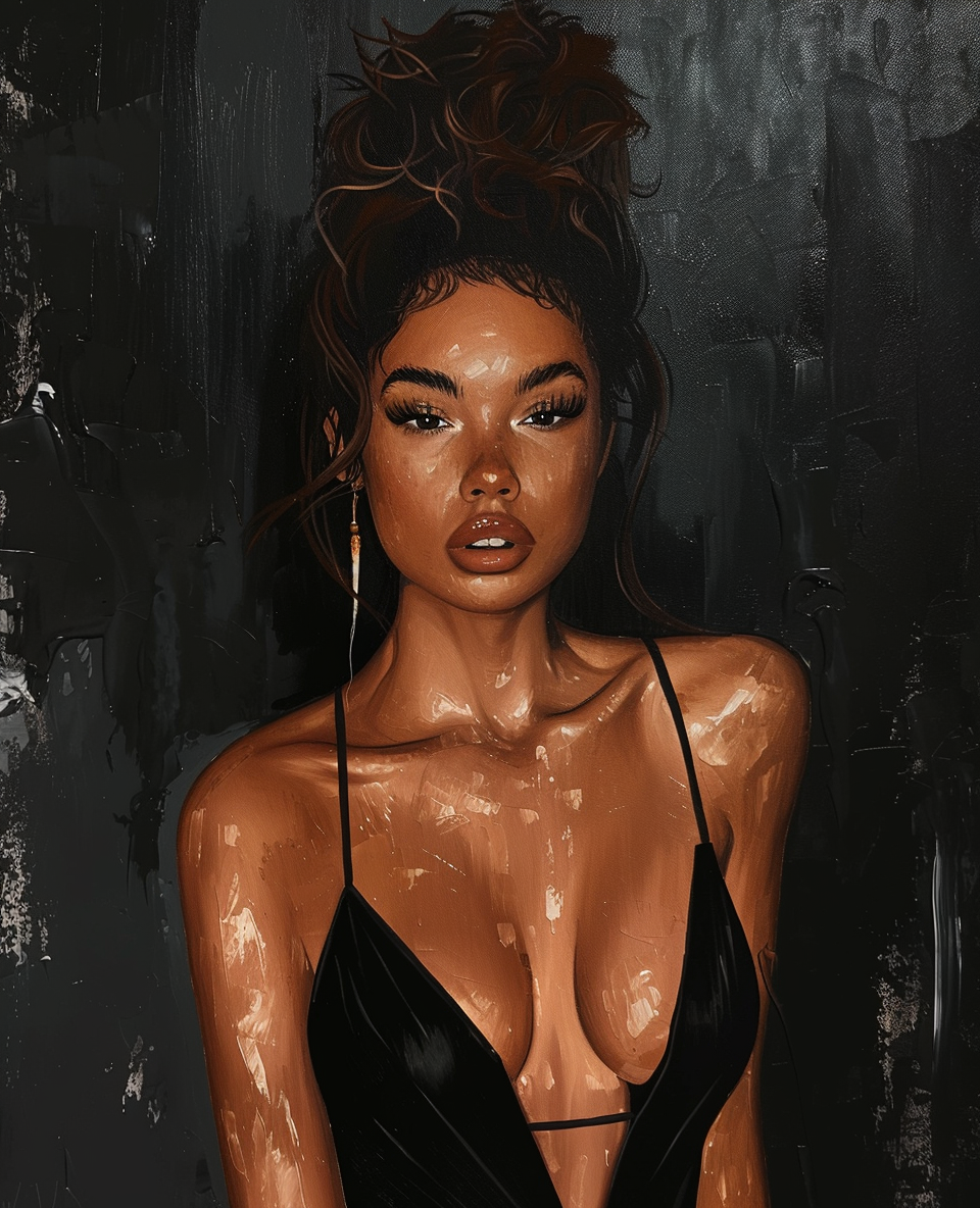 Sultry Black Dress (Diamond Painting) Diamond Painting kit