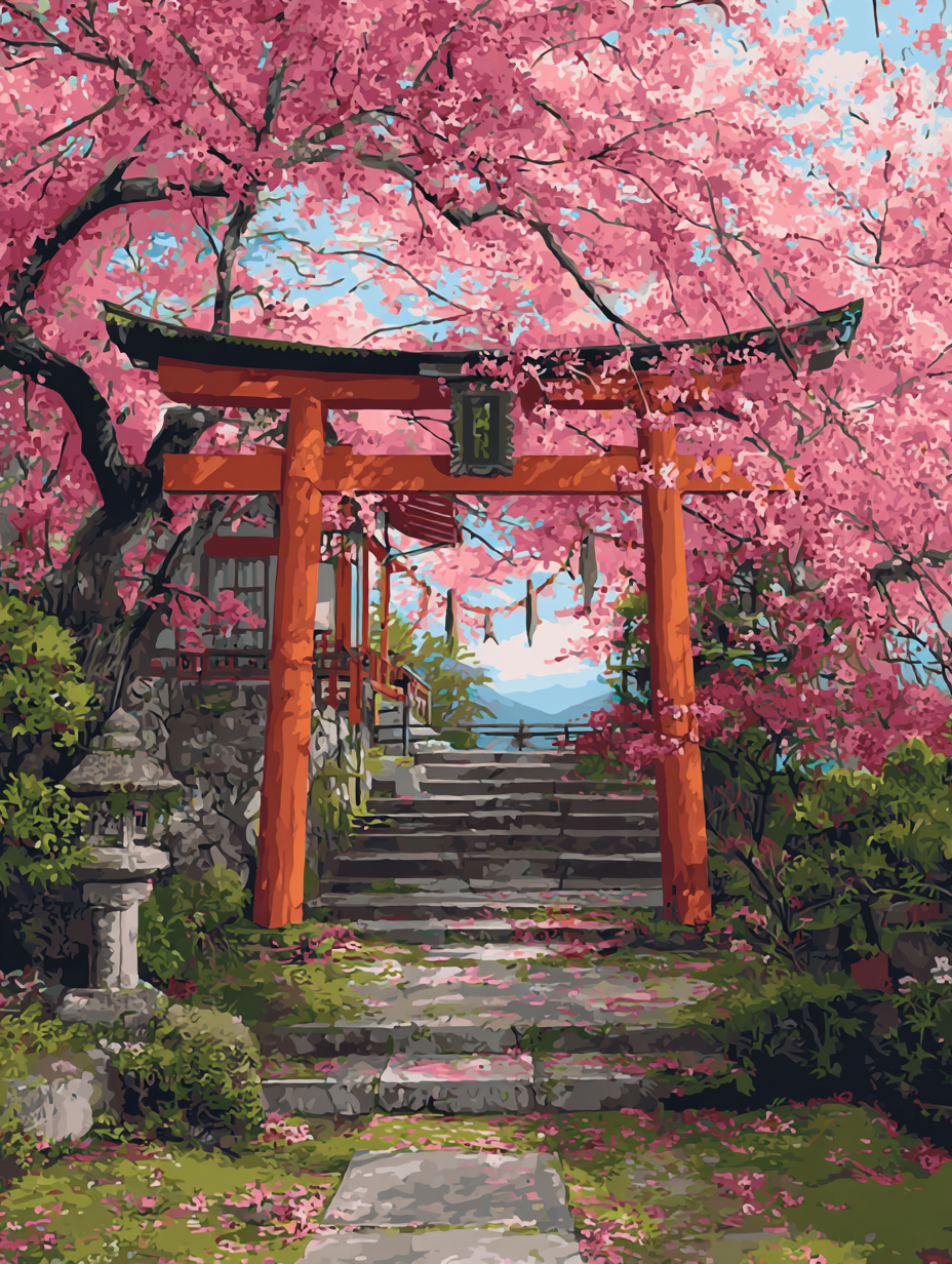 The Blossoming Gate (Diamond Painting) Diamond Painting kit