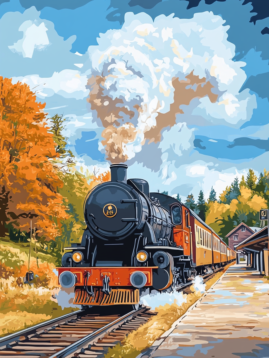 The Country Express (Diamond Painting) Diamond Painting kit