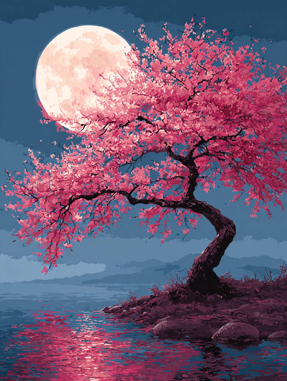 The Lunar Blossom (Diamond Painting) Diamond Painting kit