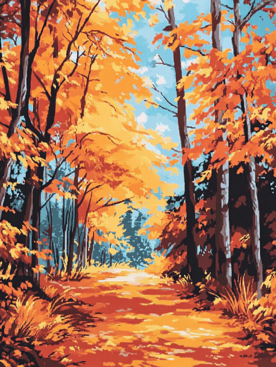 The Path of Leaves (Diamond Painting) Diamond Painting kit