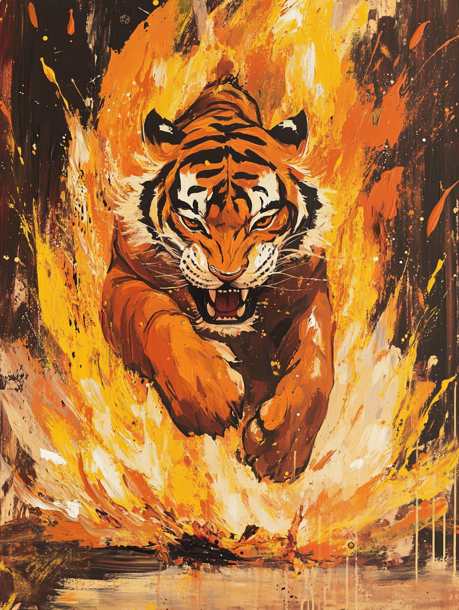 The Raging Beast (Diamond Painting) Diamond Painting kit