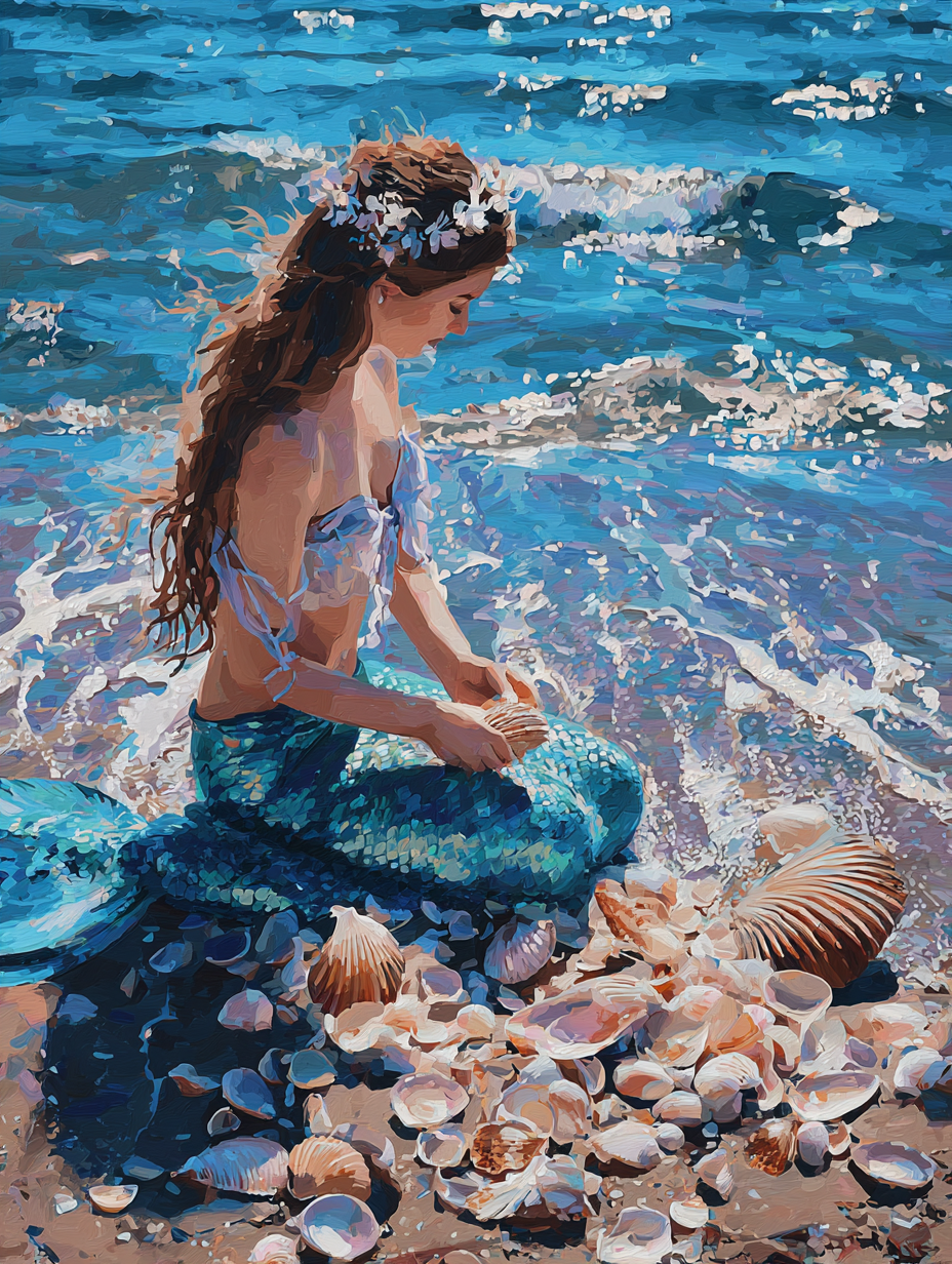 The Shell Collector (Diamond Painting) Diamond Painting kit