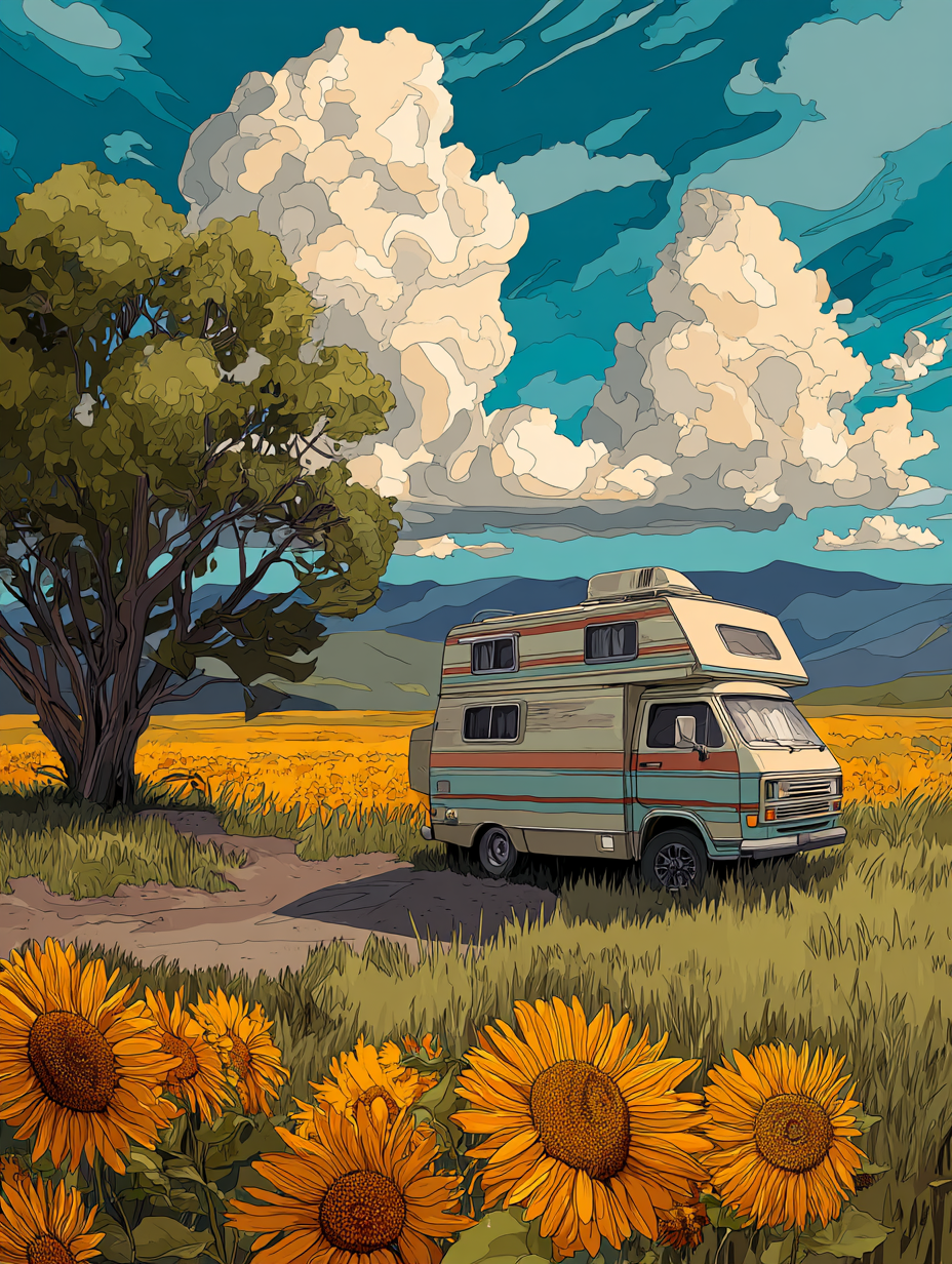 The Sunny Road Trip (Diamond Painting) Diamond Painting kit