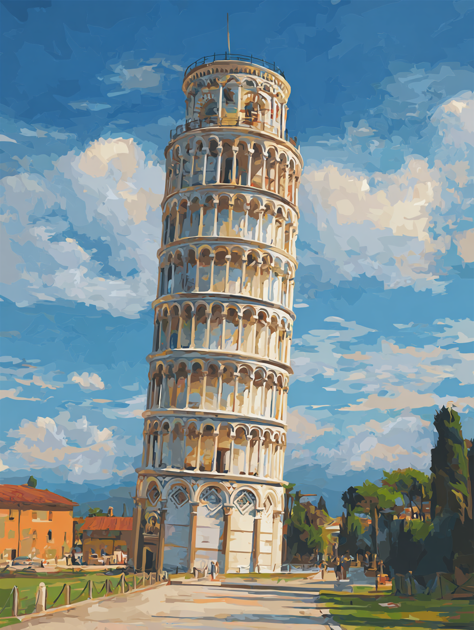 Arctic Tower of Pisa (Diamond Painting) Diamond Painting kit