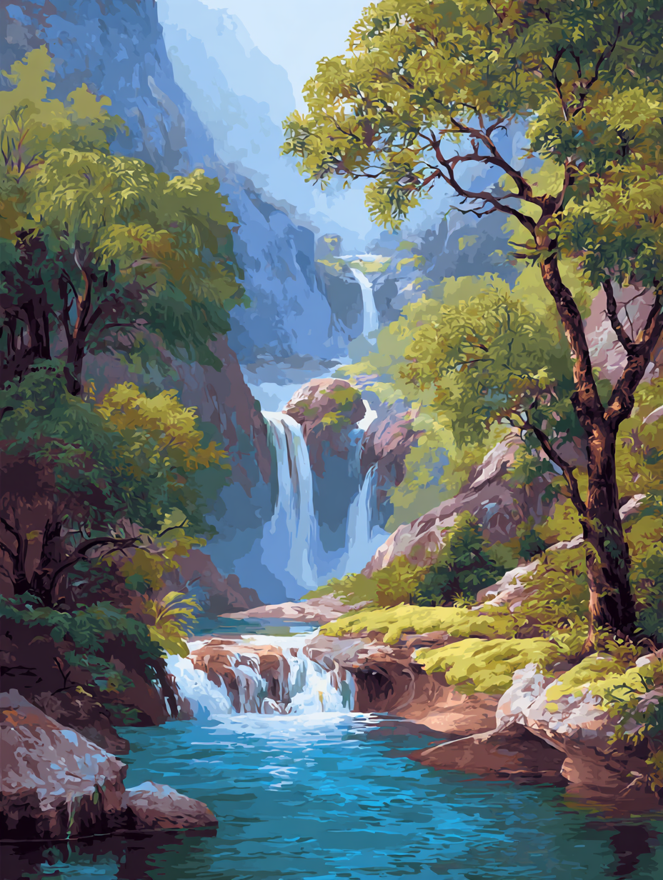 Valley River (Diamond Painting) Diamond Painting kit