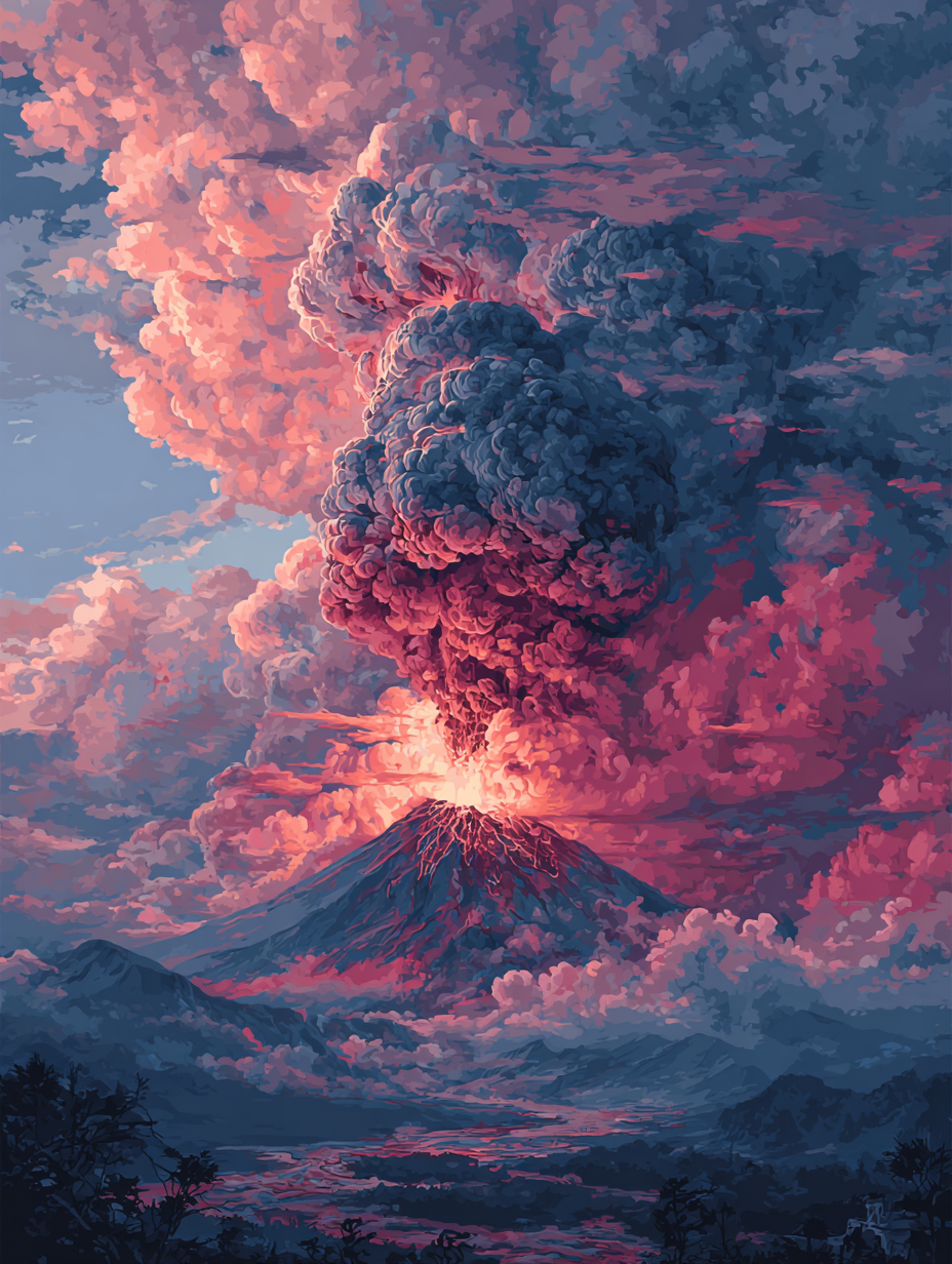 Volcanic Fury (Diamond Painting) Diamond Painting kit