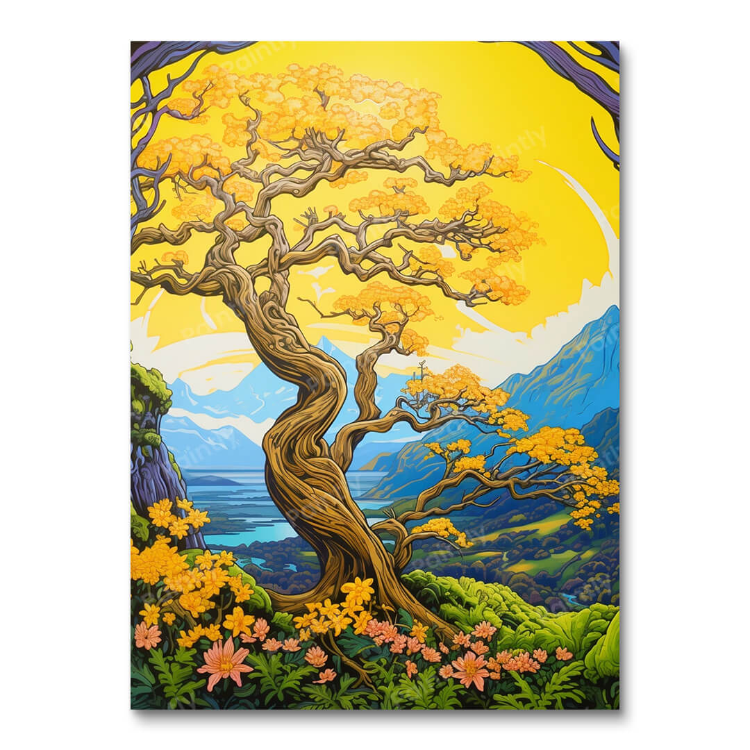 The Moonlit Purple Tree (Diamond Painting) Diamond Painting kit