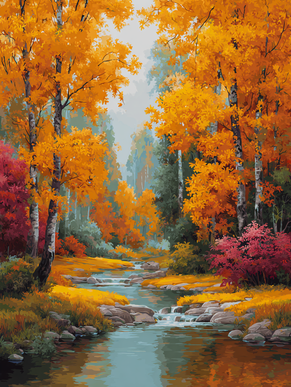 Yellow Riverbed (Diamond Painting) Diamond Painting kit